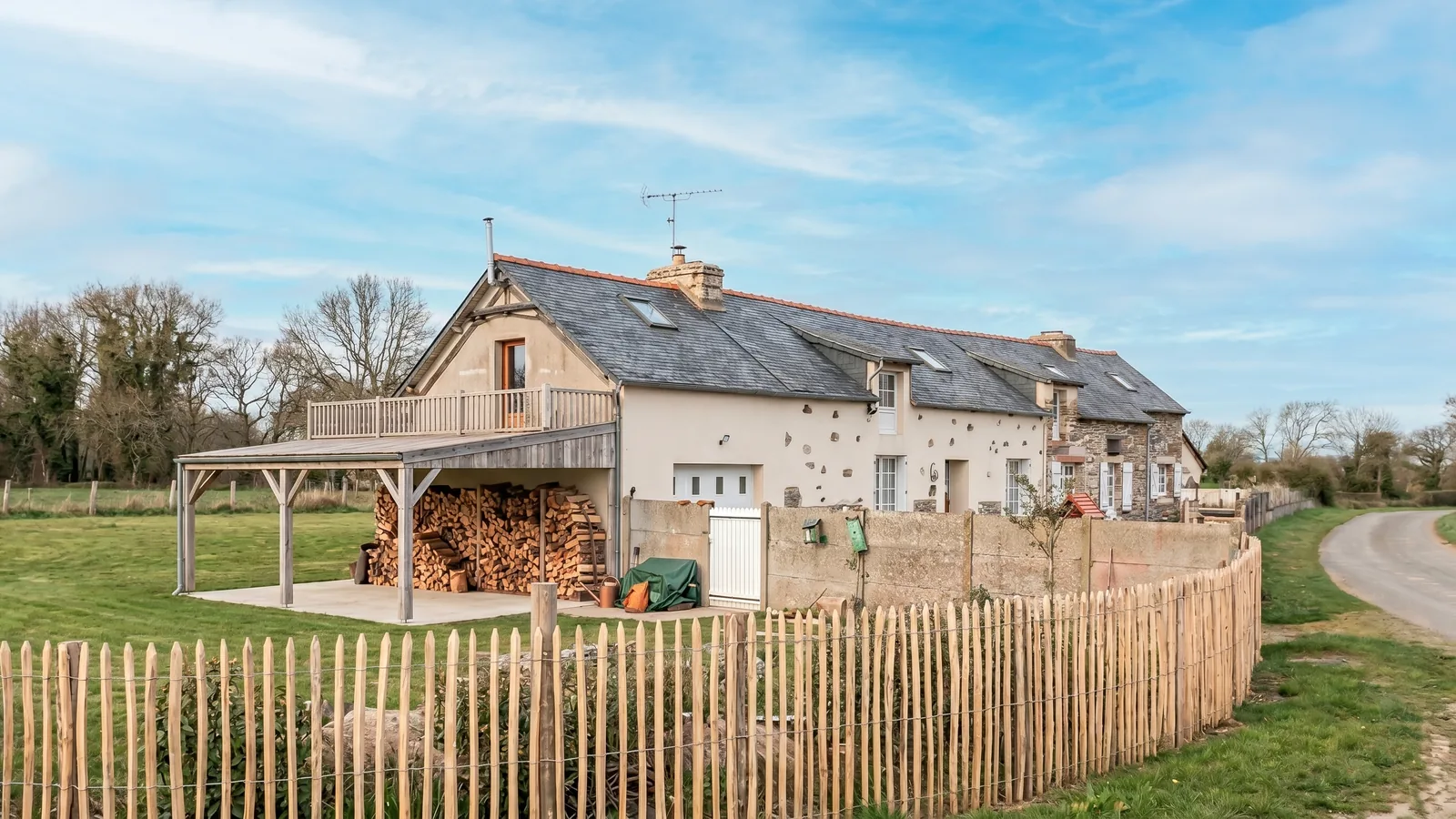 Photomontage du carport et de la coursive à Erquy