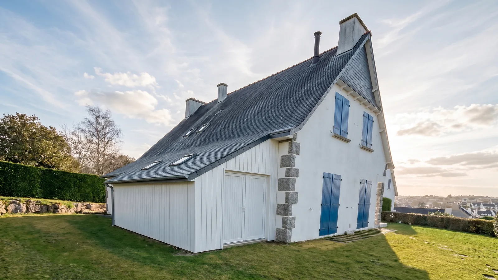 Photomontage de la fermeture d'auvent à Erquy
