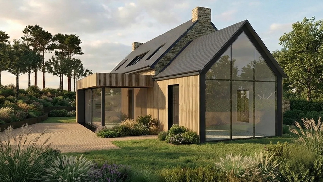 Vue 3D du projet de rénovation à Bréhat