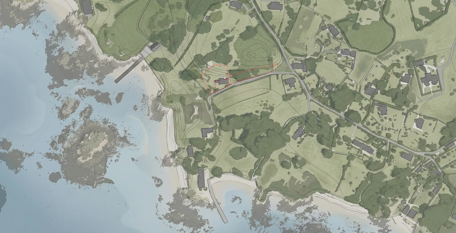 Plan de situation du projet de Bréhat